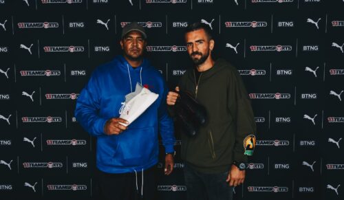 George Boateng mit Hertha-Stürmer Vedad Ibisevic (Foto: 11teamsports)