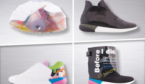 Art Connection – Schuhe sind Kunst. BASF wird auf der SIMAC 2016 die Gewinner des Design Contests 2015 von Politecnico Calzaturiero, der Schule für Schuhdesign und -technologie, in Zusammenarbeit mit der BASF Italia, päsentieren.  Art Connection – Footwear is Art. At the 2016 SIMAC, BASF will present the winning shoes from the design contest 2015 of the School of Footwear Design and Technology (Politecnico Calzaturiero) in collaboration with BASF Italia. 