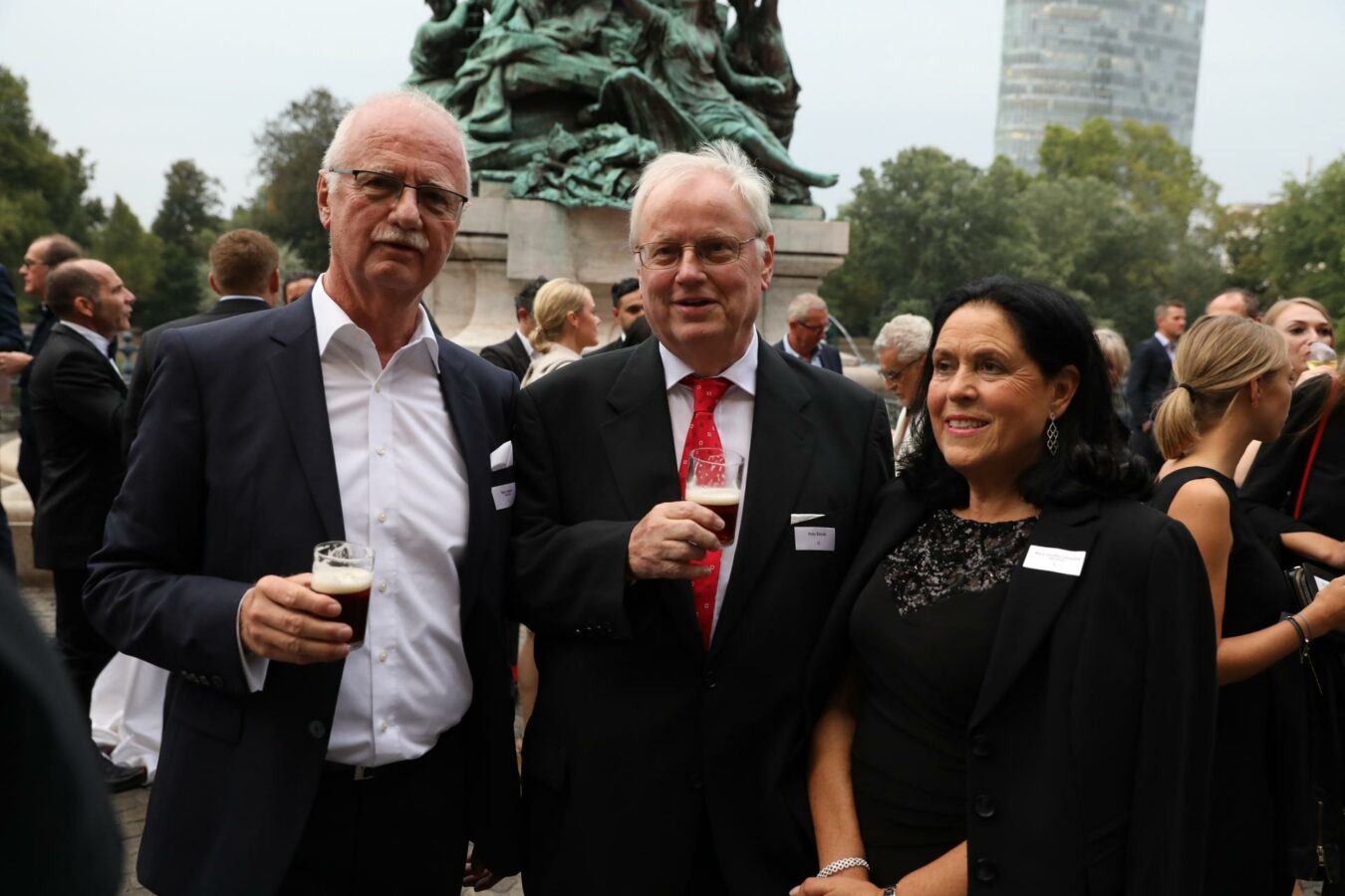 Hans Leinweber, Peter Schreck und Maria Carvalho Leinweber