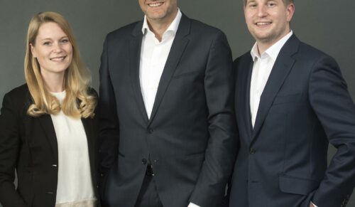 v.l.n.r.: Theresa Meyer (Director Corporate Development), Peter Schnitzler (CFO & Vorstand), Maximilian Meyer (CEO & Vorstandsvorsitzender) Foto: Uwe Lewandowski 