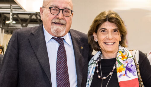 Amilcare Baccini mit Gabriella Marchioni Bocca (Foto: Assomac)
