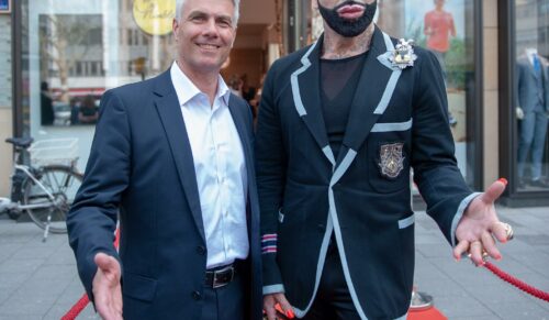 Christof Bär (li.) mit Harald Glööckler (Foto: Bär Schuhe)