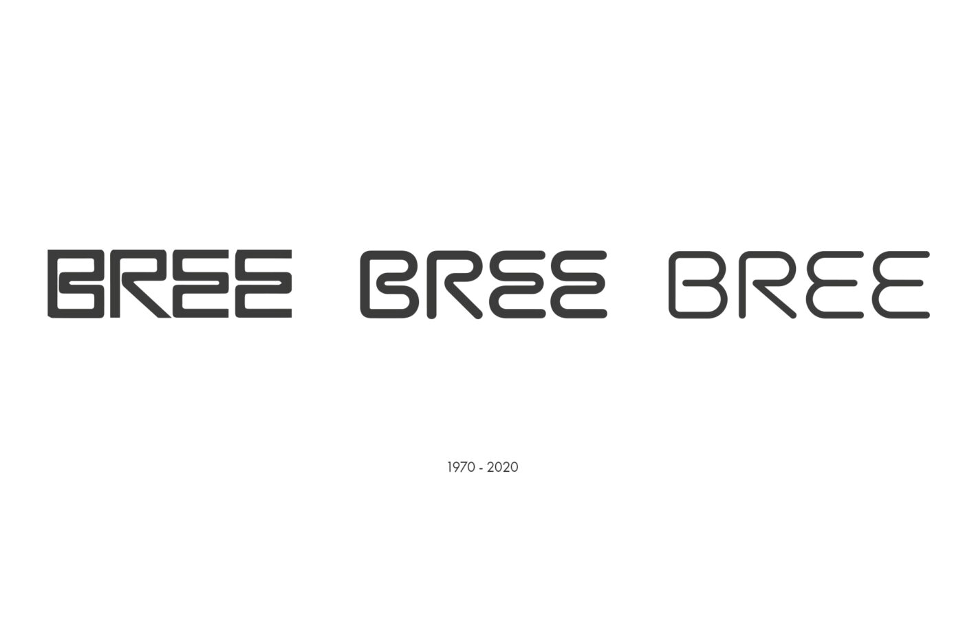 50 Jahre im Zeitraffer: So hat sich das Logo von Bree entwickelt. (Grafik: Bree)