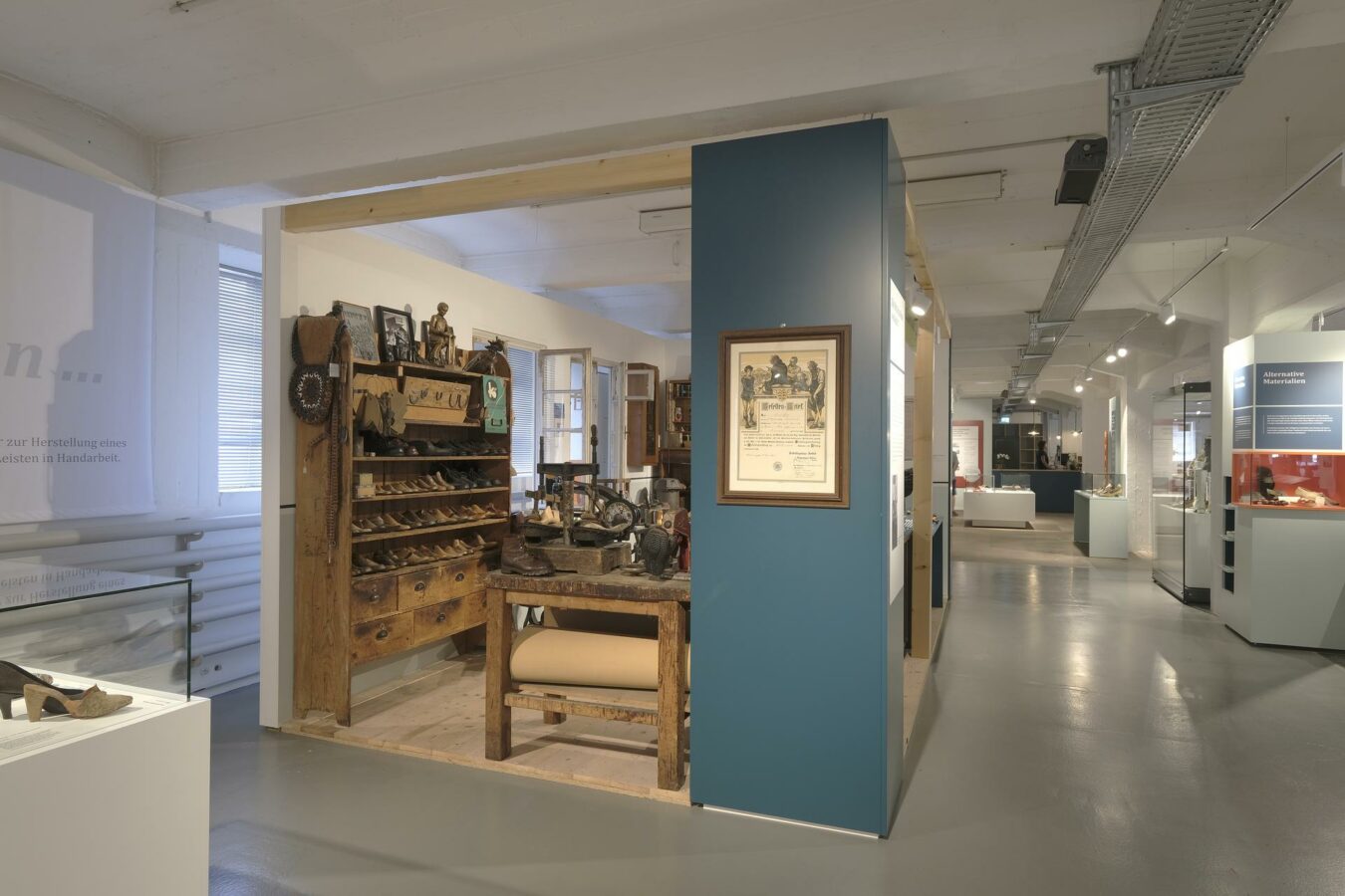 Das neue Konzept des Deutschen Schuhmuseums Hauenstein. (Foto: Michael Utz)
