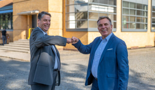 Die neue Doppelspitze bei Fagus-Grecon Greten GmbH & Co. KG: Dr. Michael Gawronski (li.) und Uwe Kahmann. (Foto: J. Bartels)