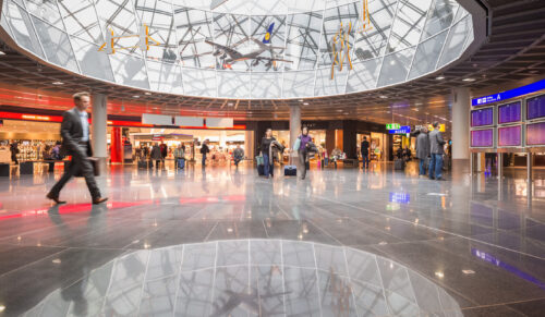 Der Marktplatz im Terminal 1 A amFlughafen Frankfurt. (Foto: Fraport)