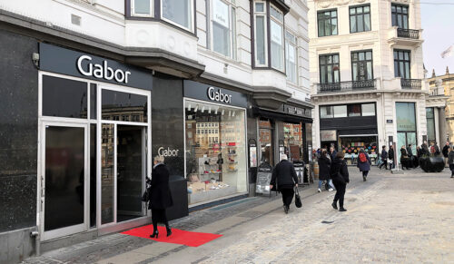 In einer 1A-Lage Kopenhagens: Der Gabor Markenstore. (Foto: Gabor)