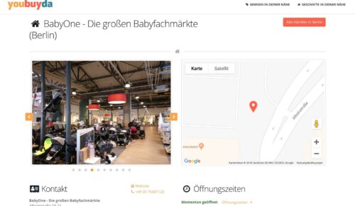 So sieht die Händlerseite bei youbuyda aus. (Screenshot: Storeplus)