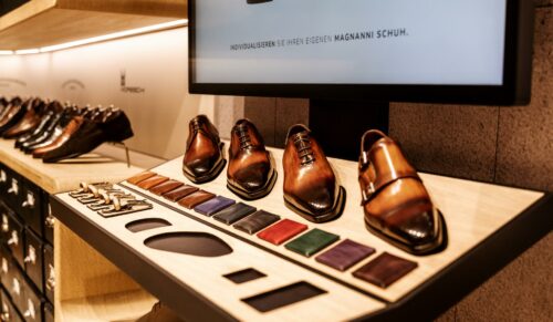 Bei Hirmer können Kunden ab sofort Business-Schuhe selbst konfigurieren. (Foto: Hirmer)