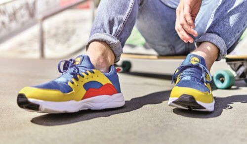 Der Lebensmittel-Discounter Lidl launcht einen eigenen Sneaker in limitierter Auflage. (Foto: Lidl)