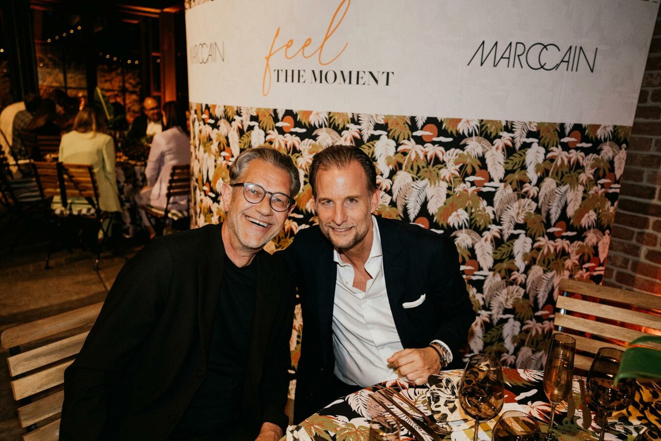 Die Marc Cain Fashion Show auf der Berlin Fashion Week. Von links nach rechts: Thomas Weckerlein (Wöhrl), Diana Brajkovic (Marc Cain)(Foto: Marc Cain)