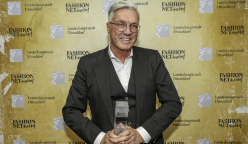 Helmut Schlotterer nahm den Modebusiness Award entgegen. (Foto: Marc Cain)