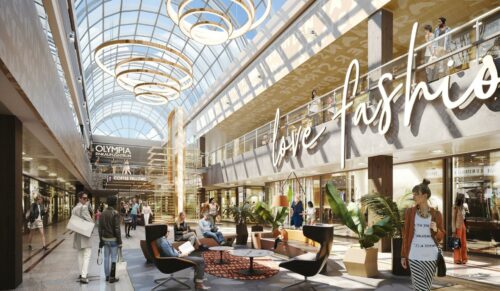 Visualisierung des modernisierten Olympia-Einkaufszentrums München (Foto: ECE)