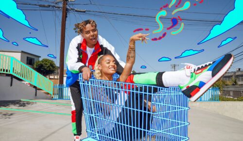 Puma-Ambassador YBN Cordae sowie Tänzer und Sänger DaniLeigh präsentieren zwei neue Sneaker-Modelle. (Foto: Puma)