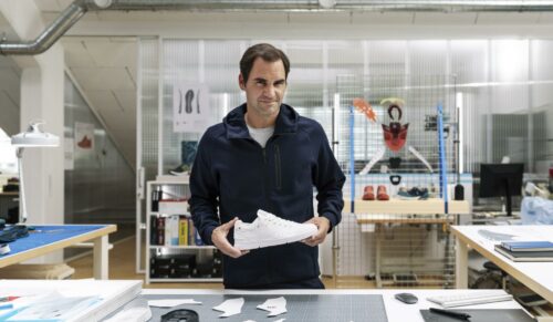 Roger Federer im On-Lab in Zürich. (Foto: On)