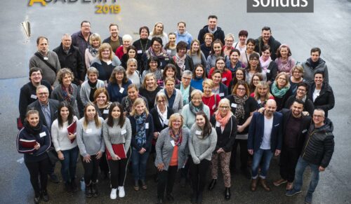 58 Fachverkäufer und Fachverkäuferinnen aus dem Komfortschuhhandel nahmen an der zweitägigen Veranstaltung ’Solidus Academy‘ in Tuttlingen teil. (Foto: Solidus)