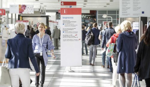 Die Messen Techtextil und Texprocess auf dem Frankfurter Messegeländer (Foto: Messe Frankfurt Exhibition GmbH)