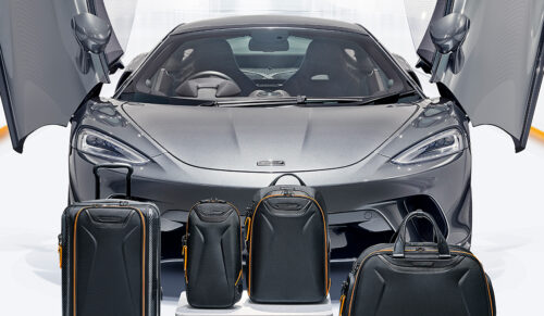 Die gemeinsame Kollektion von Tumi und McLaren (Foto: Tumi/Mclaren)