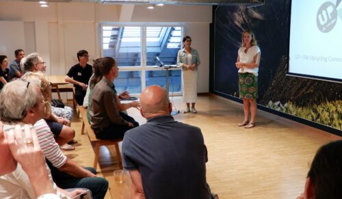 Vaude-Geschäftsführerin Antje von Dewitz begrüßte die Teilnehmer beim ersten Event der Upcycling Community. (Foto: Vaude)