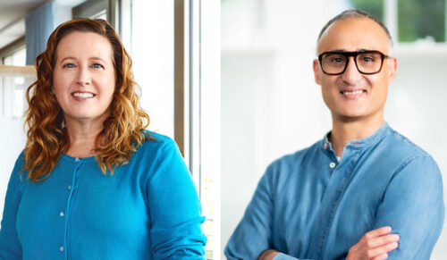 Meg Greenhouse wurde zum SVP Zalando Technology Foundation befördert. Masood Choudhry ist neuer SVP Logistics. (Foto: Zalando)