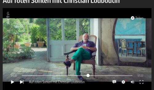 Arte zeigt eine Dokumentation über den französischen Designer Christian Louboutin. (Screenshot: Arte)