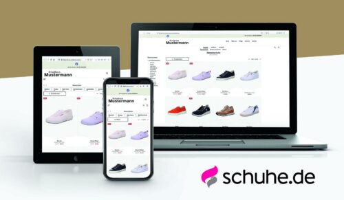 Digitales Schaufenster von schuhe.de (Foto: ANWR)