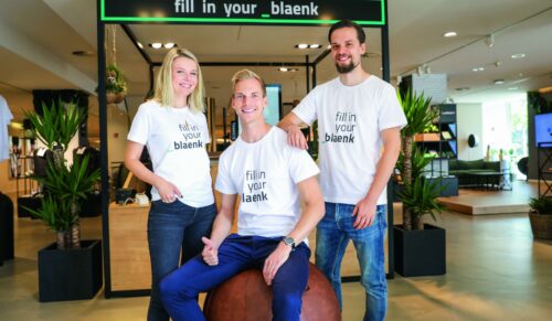 Sandra Swienty, Martin Bressmer und Moritz Nikula sind die Köpfe hinter dem Concept-Store Blaenk in der Düsseldorfer Innenstadt. (Foto: Melanie Zanin)
