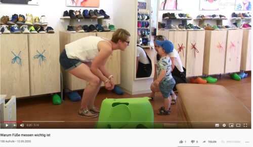 Via Youtube können Schuhhändler das Video auf ihrer Homepage einbinden. (Foto: Youtube/WMS)