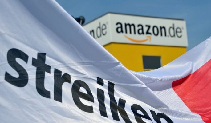 Verdi bestreikt verschiedene Amazon-Standorte. (Foto: Verdi)