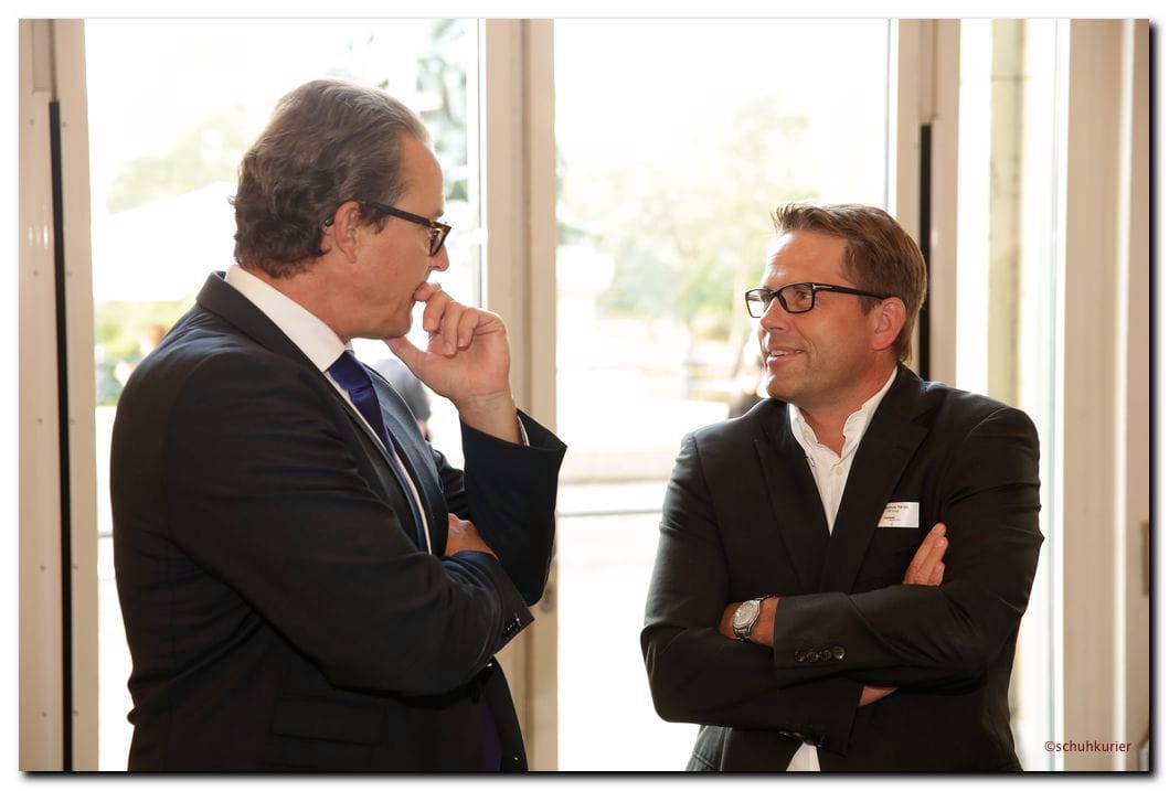 Ralph Rieker und Dr. Matthias Händle - schuhkurier AWARD 2014 im K21 in Düsseldorf