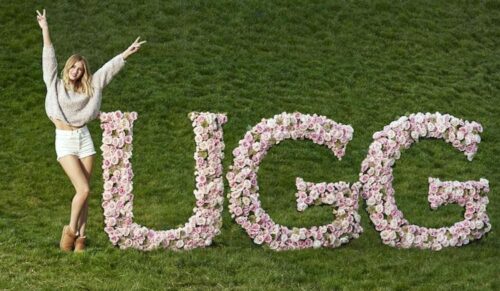 Rosie Huntington-Whiteley at Daylesford Organic Farm as UGG(R) brand's first global women's ambassador (PRNewsFoto/UGG)
