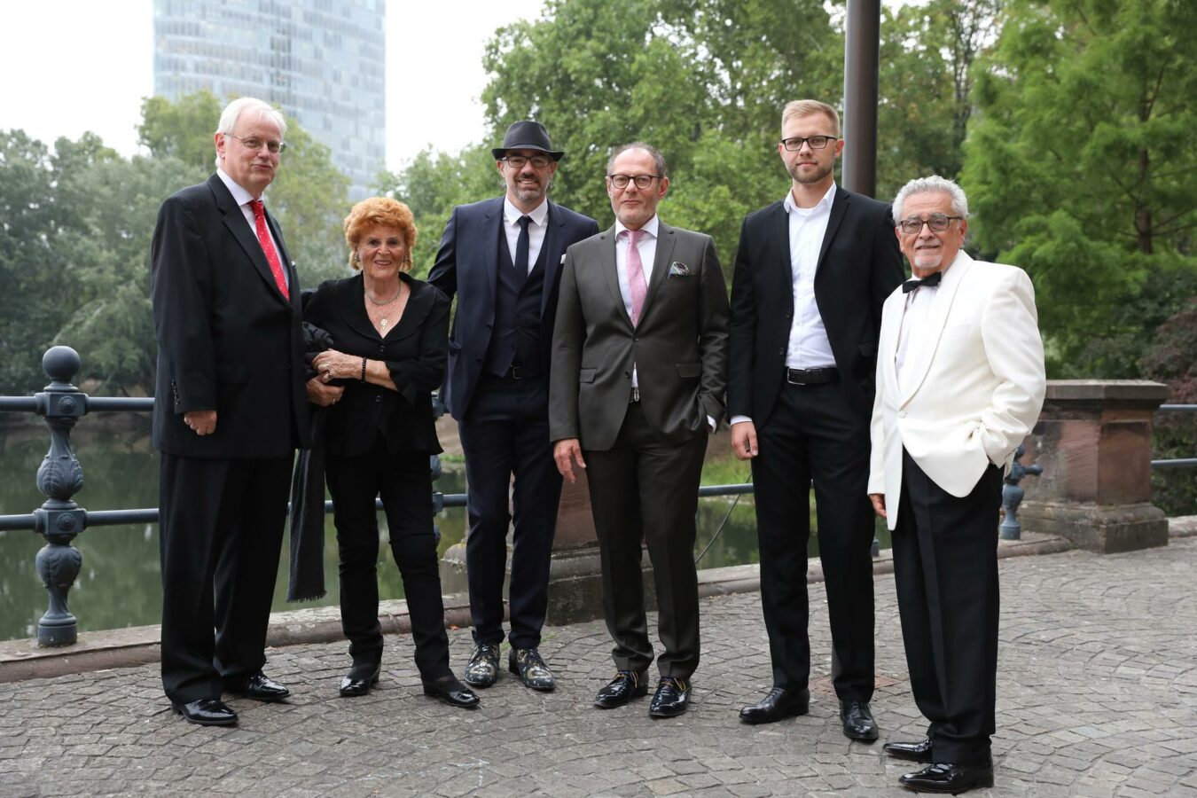 Peter Schreck, Nicole Choukair, Marc Ortola Choukair, Axel Federlein, Roman Mettus und Rajab Choukair