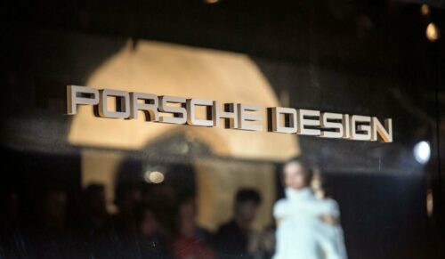 BERLIN, GERMANY - JANUARY 21:  A model walks the runway at the Porsche Design Show Fall/Winter 2016 Fashion Presentation at Bar Tausend on January 21, 2016 in Berlin, Germany.  (Photo by Thomas Lohnes/Getty Images for Porsche Design)