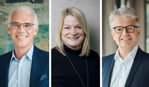 Neue Führungsriege für Legero United: CEO Stefan Stolitzka, CSO Kristin Käpplinger und COO Morten Bay Jensen (Fotos: Legero United)