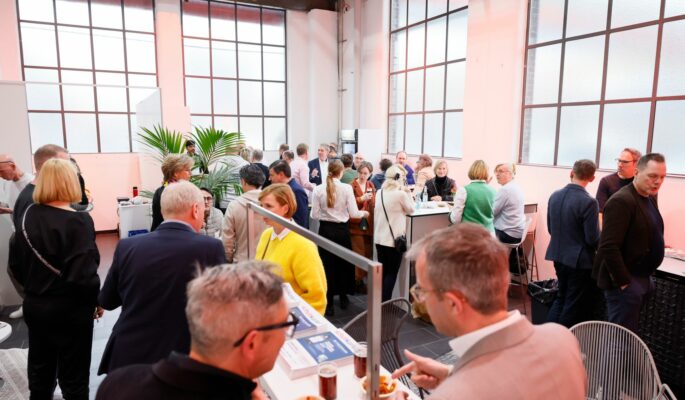 Das schuhkurier-Get Together auf der Shoes Düsseldorf. (Foto: Igedo Exhibitions)