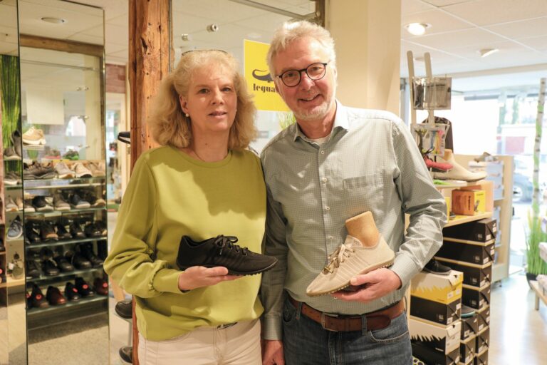 Anja und Hermann Niermann vom Schuhhaus Niermann in Telgte. (Foto: Niermann)
